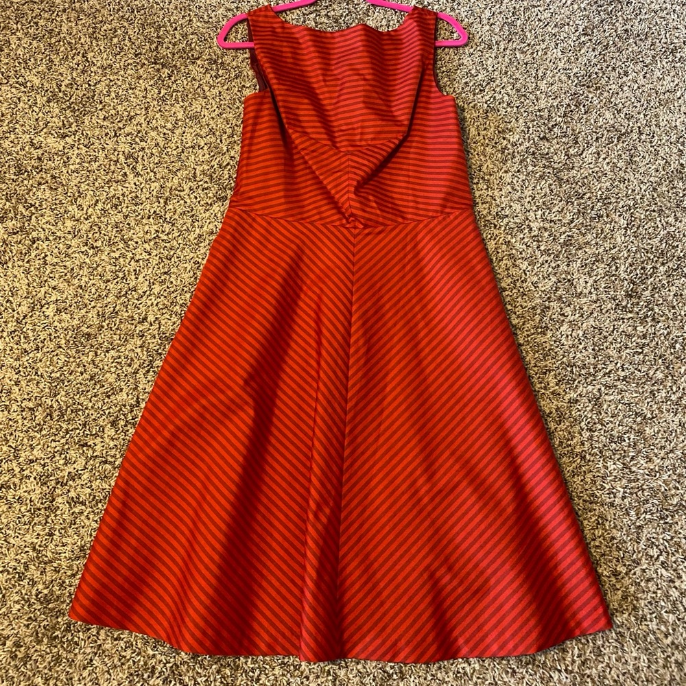 Red Striped Elegant Isaac Mizrahi Dress